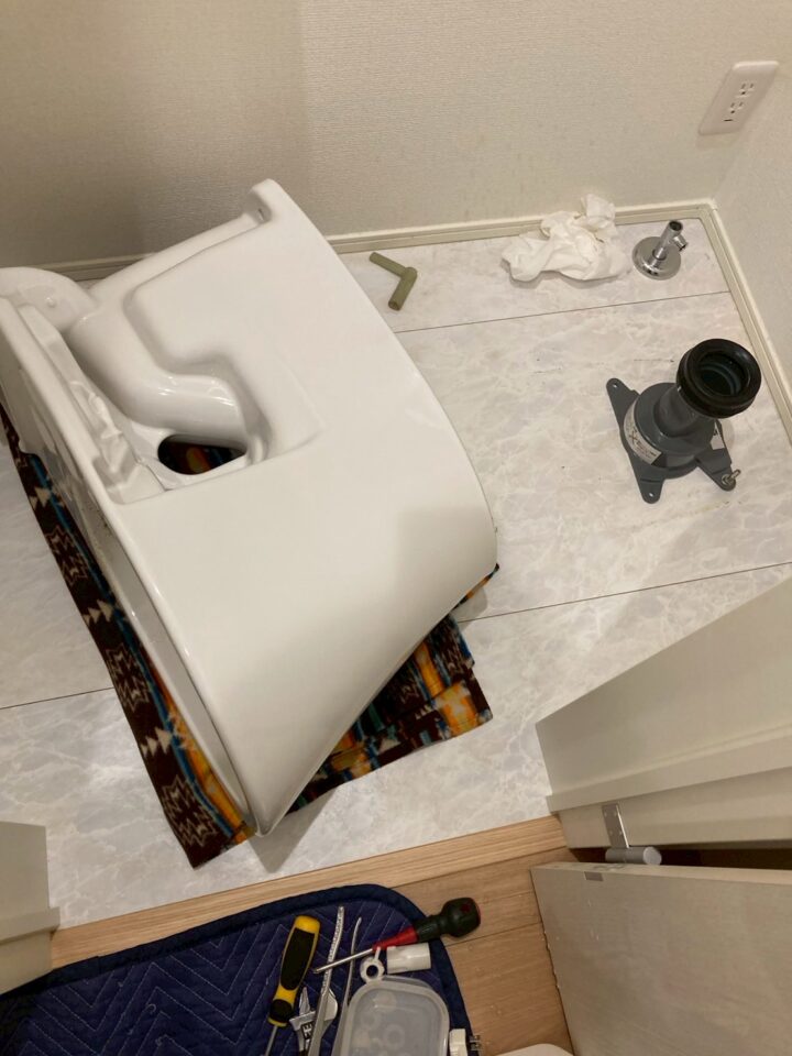 トイレ脱着・異物除去作業　さいたま市浦和区（N様）の画像